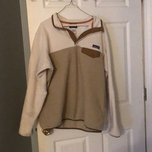 Women’s Brown and Tan Patagonia Synchilla Pullover